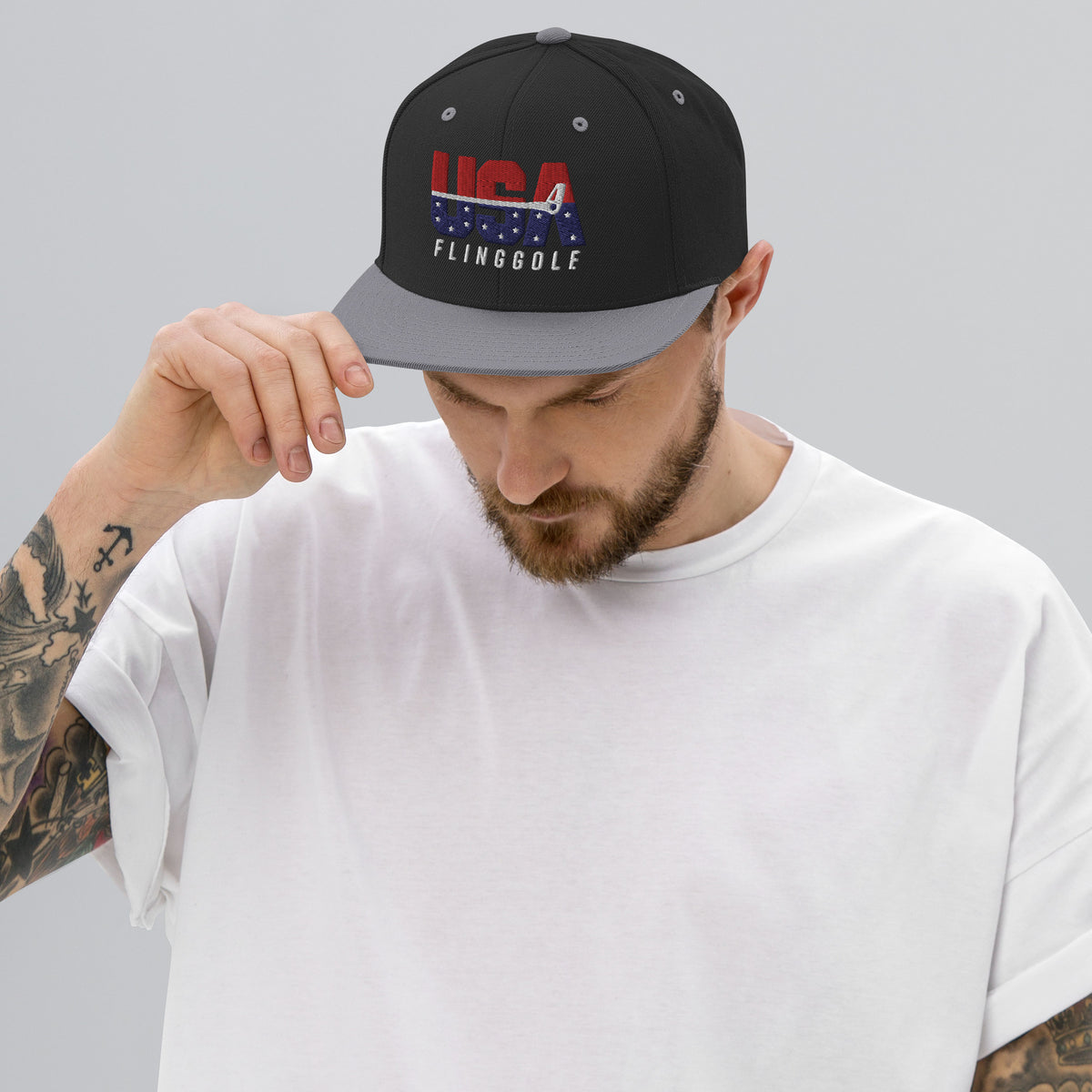 USA FlingGolf Snapback Hat (Dark)