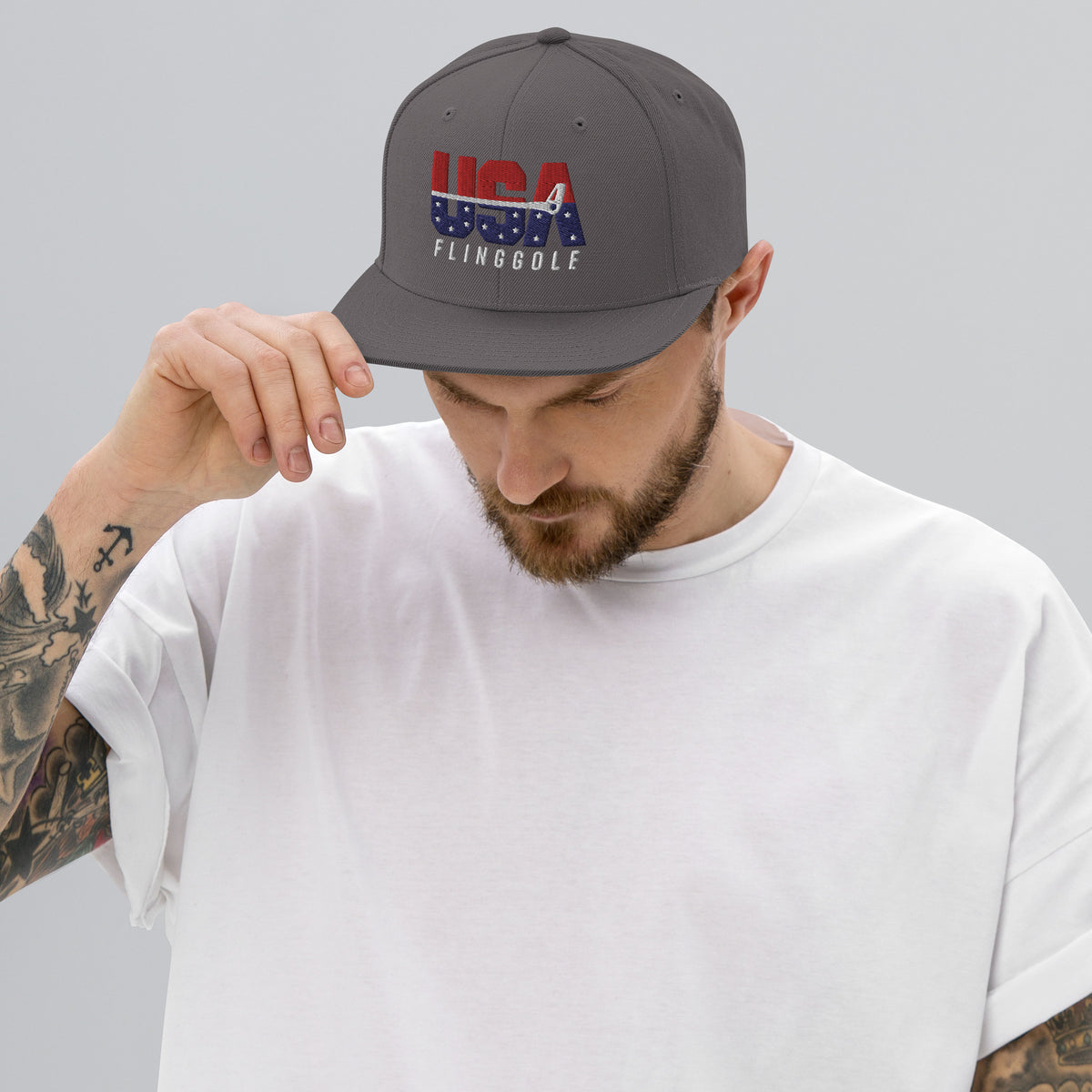 USA FlingGolf Snapback Hat (Dark)
