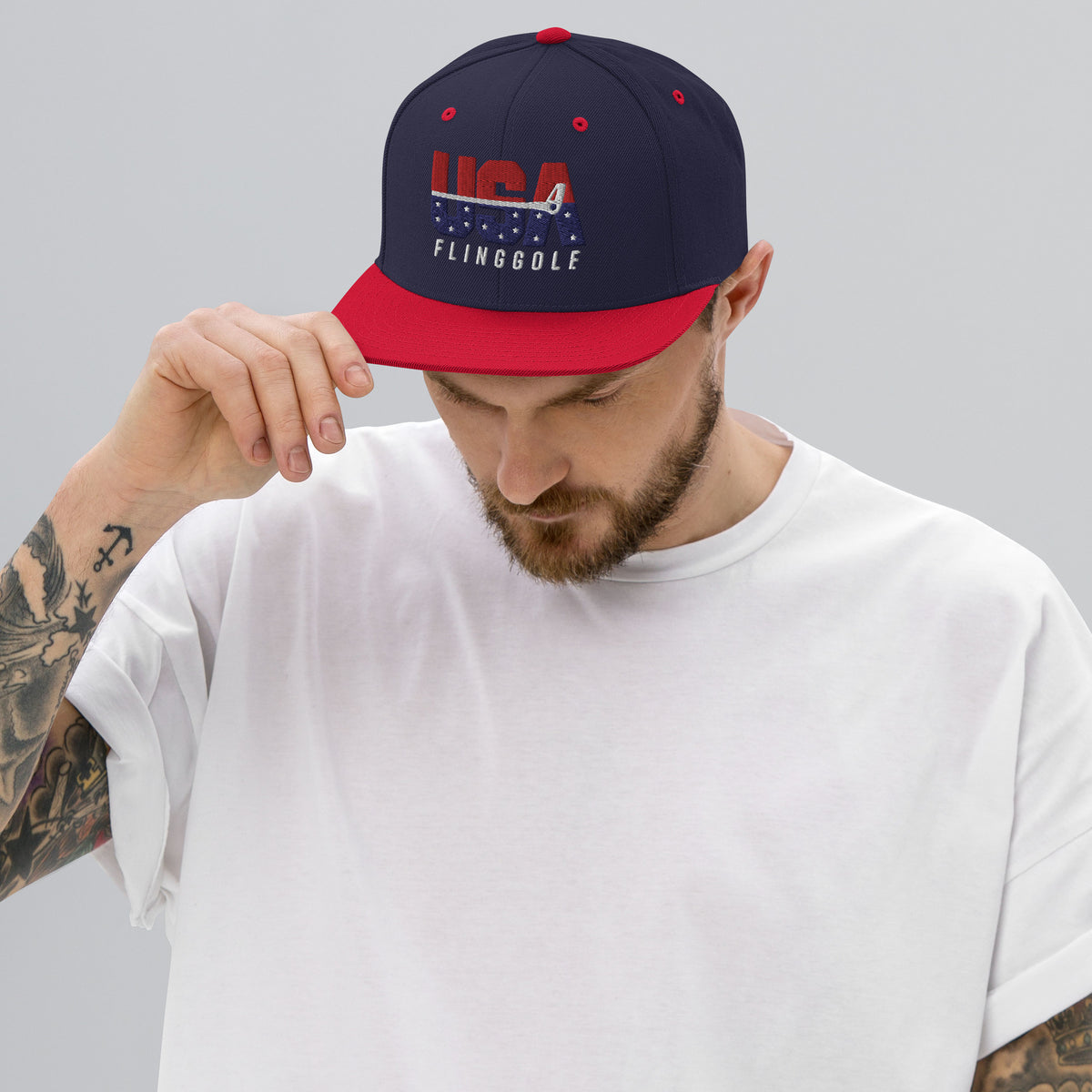 USA FlingGolf Snapback Hat (Dark)