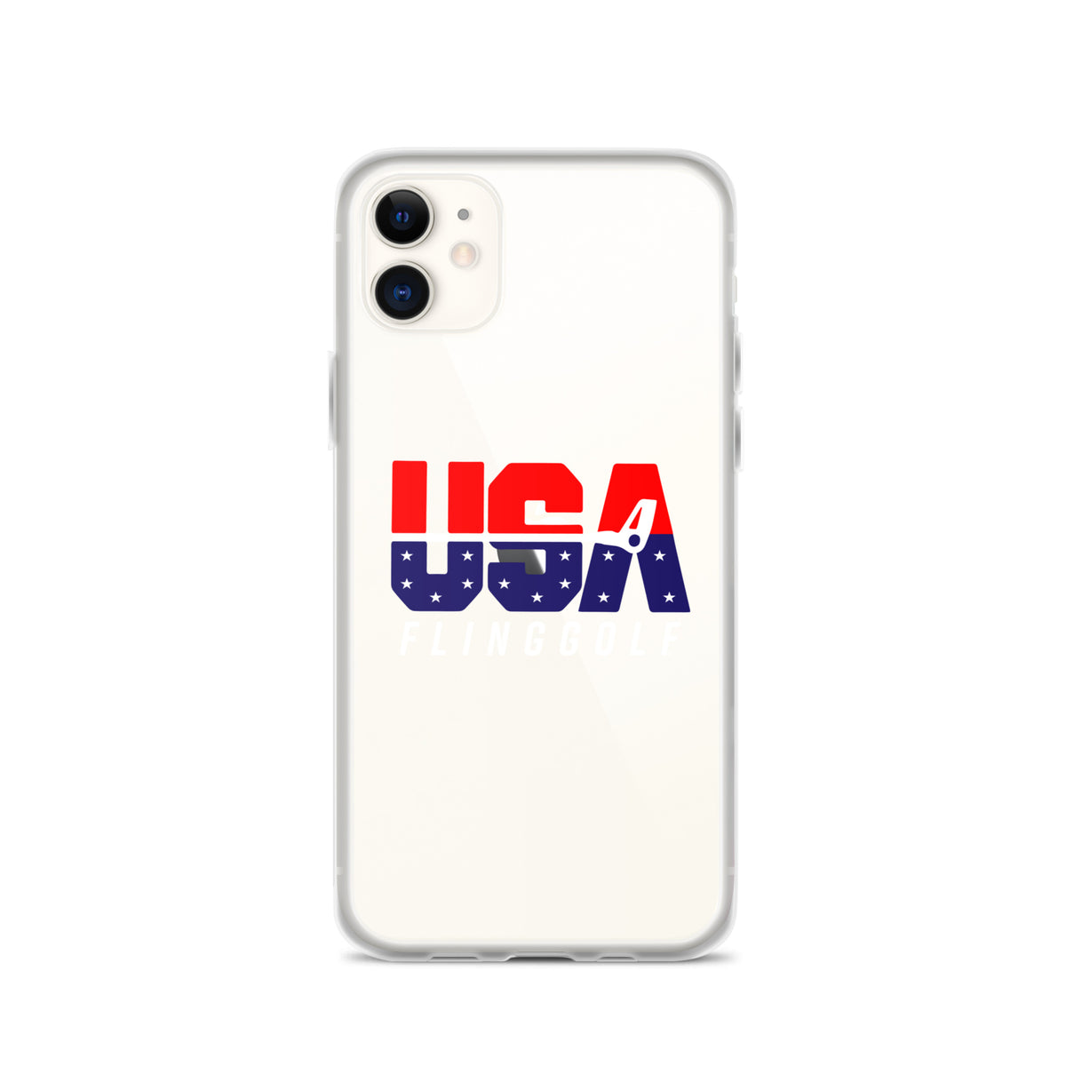 USA FlingGolf Clear Case for iPhone® (Dark Phone)