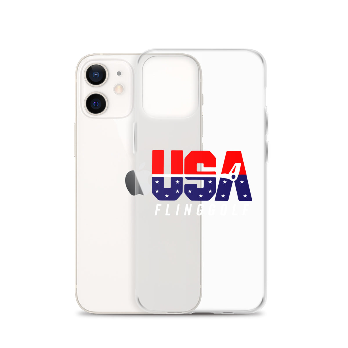 USA FlingGolf Clear Case for iPhone® (Dark Phone)