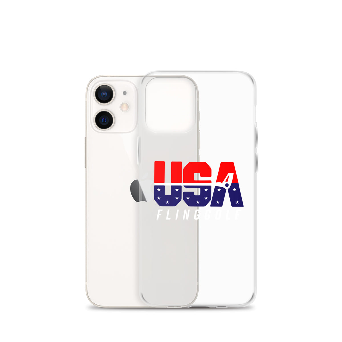 USA FlingGolf Clear Case for iPhone® (Dark Phone)