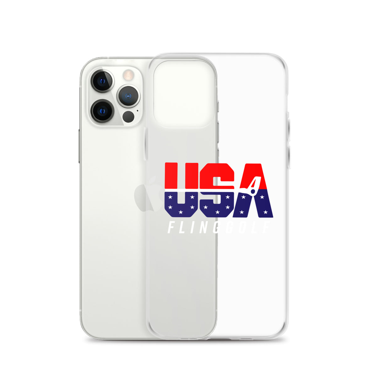 USA FlingGolf Clear Case for iPhone® (Dark Phone)