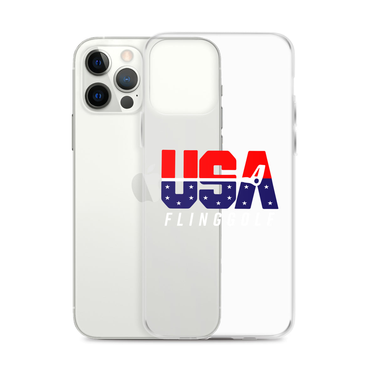 USA FlingGolf Clear Case for iPhone® (Dark Phone)