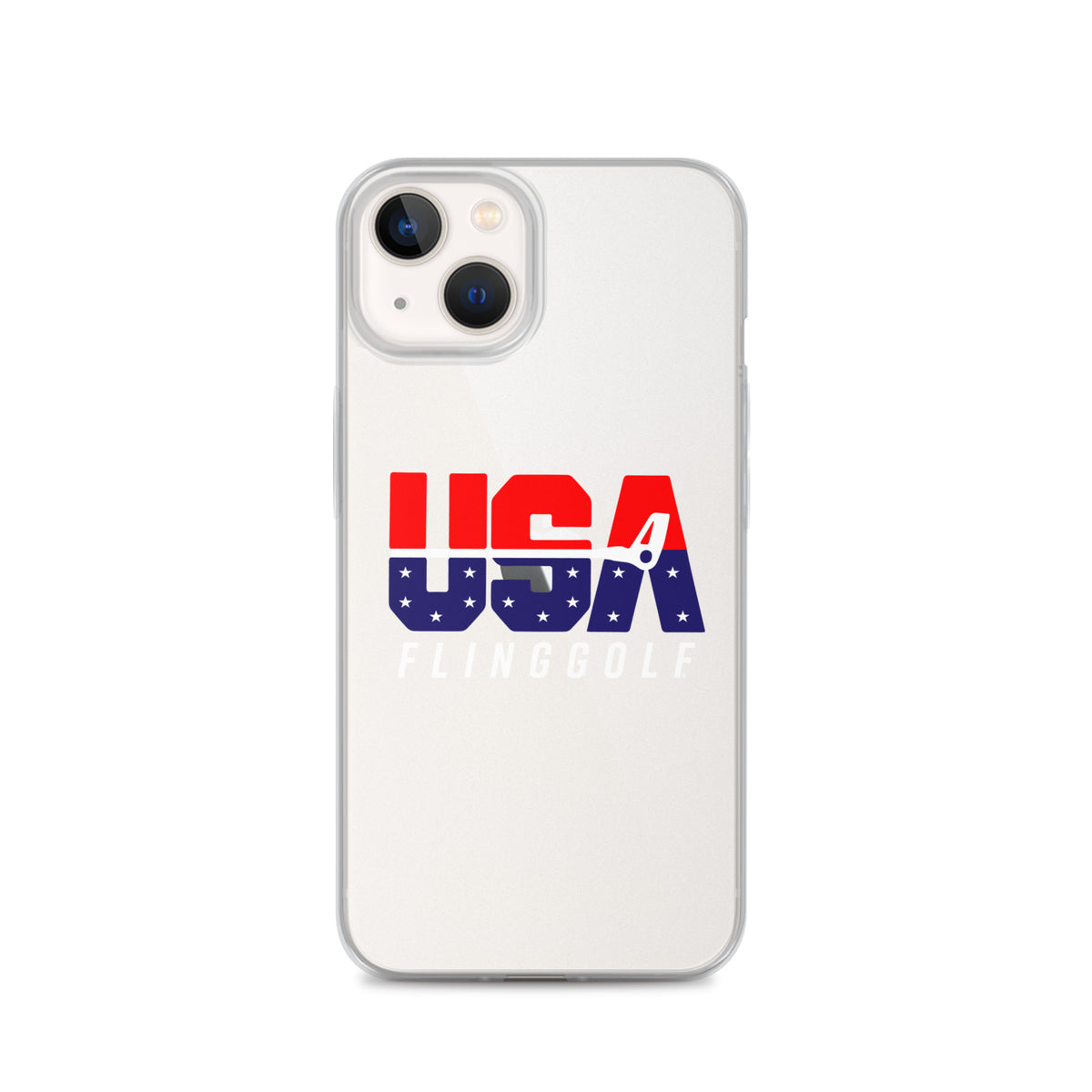 USA FlingGolf Clear Case for iPhone® (Dark Phone)