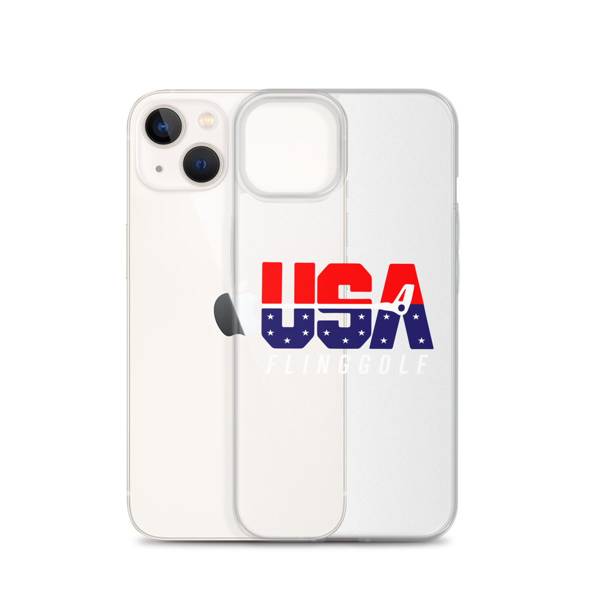 USA FlingGolf Clear Case for iPhone® (Dark Phone)