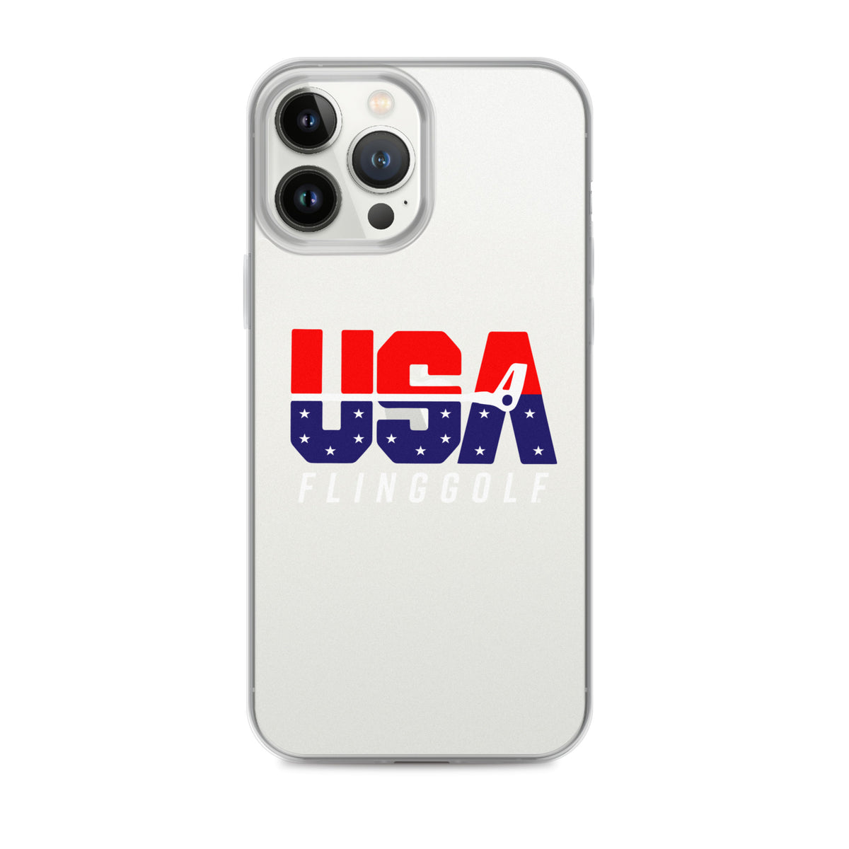 USA FlingGolf Clear Case for iPhone® (Dark Phone)