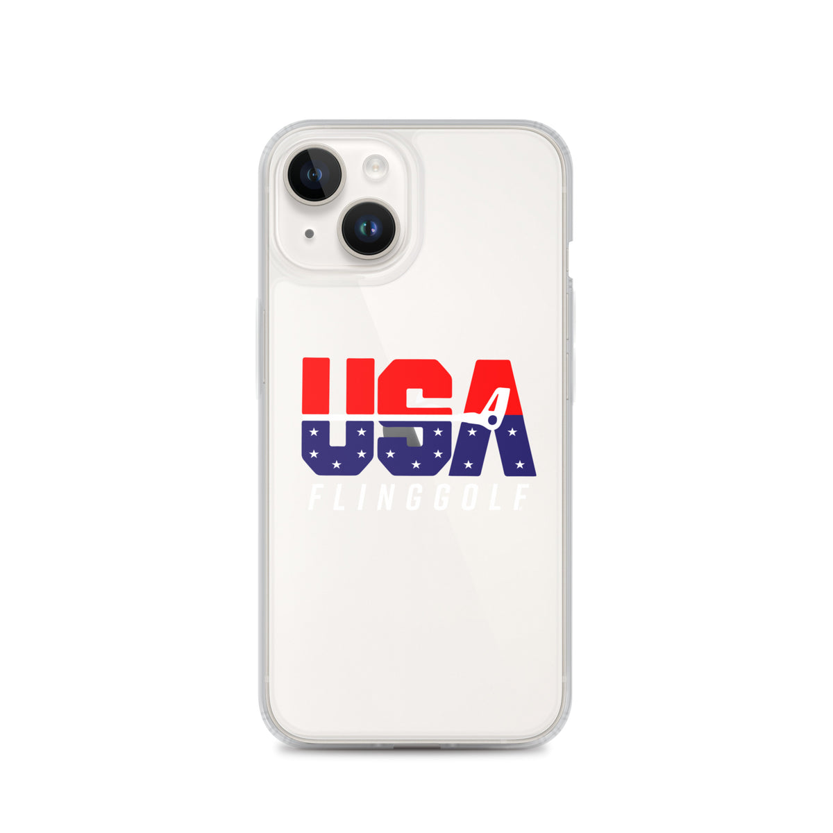 USA FlingGolf Clear Case for iPhone® (Dark Phone)