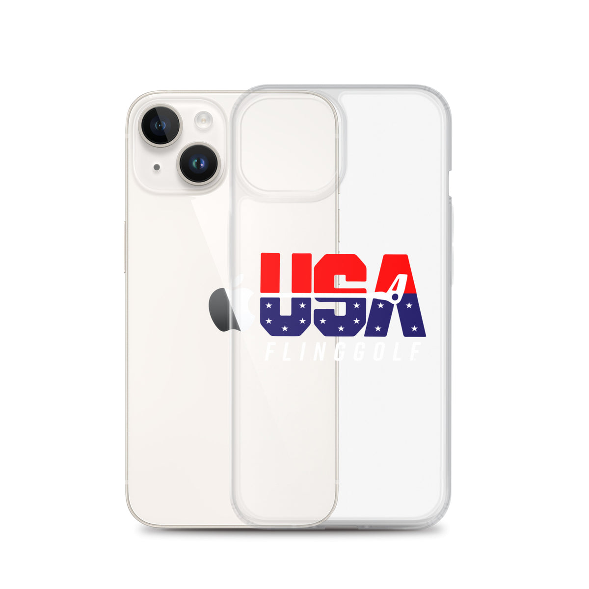 USA FlingGolf Clear Case for iPhone® (Dark Phone)