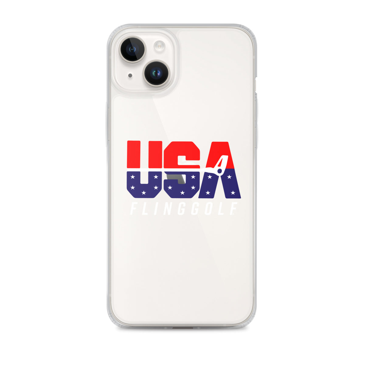 USA FlingGolf Clear Case for iPhone® (Dark Phone)
