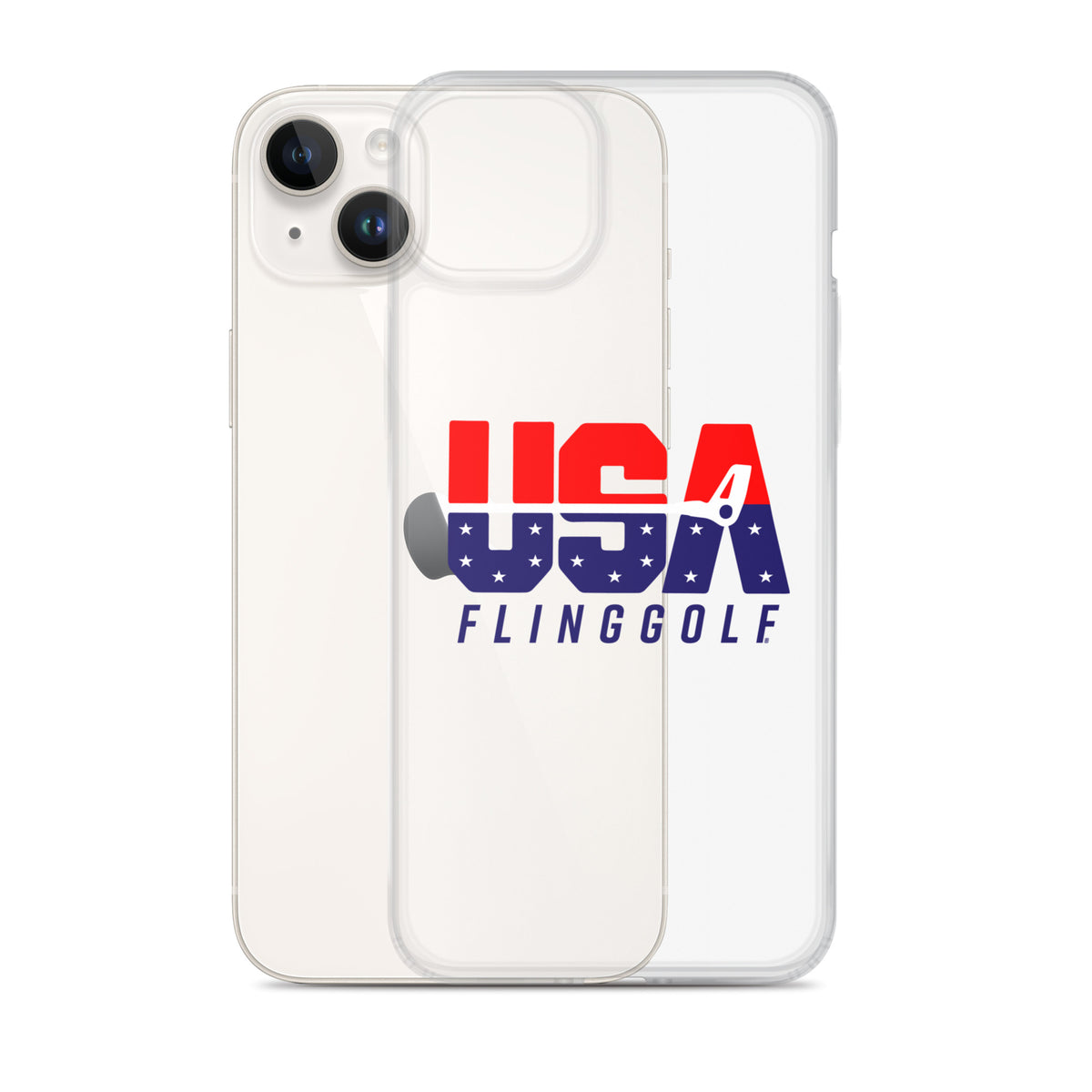USA FlingGolf Clear Case for iPhone® (Light Phone)