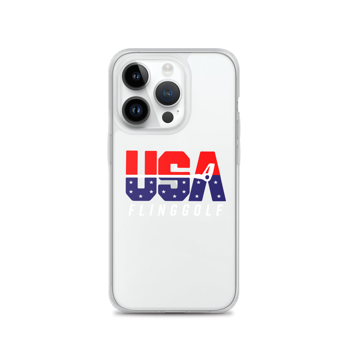 USA FlingGolf Clear Case for iPhone® (Dark Phone)