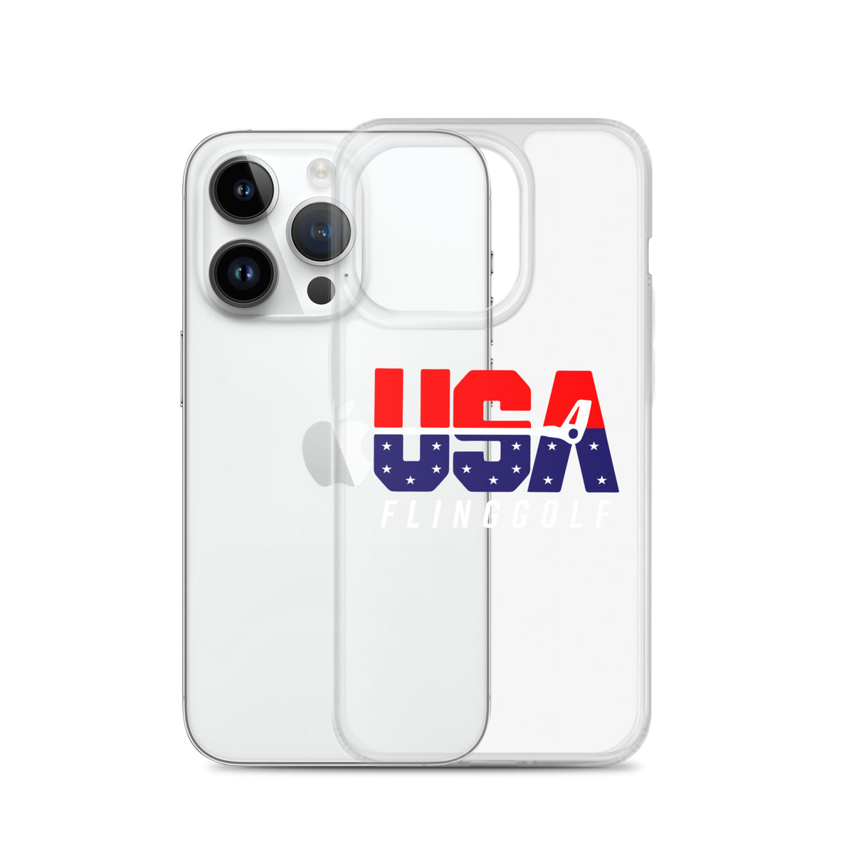 USA FlingGolf Clear Case for iPhone® (Dark Phone)