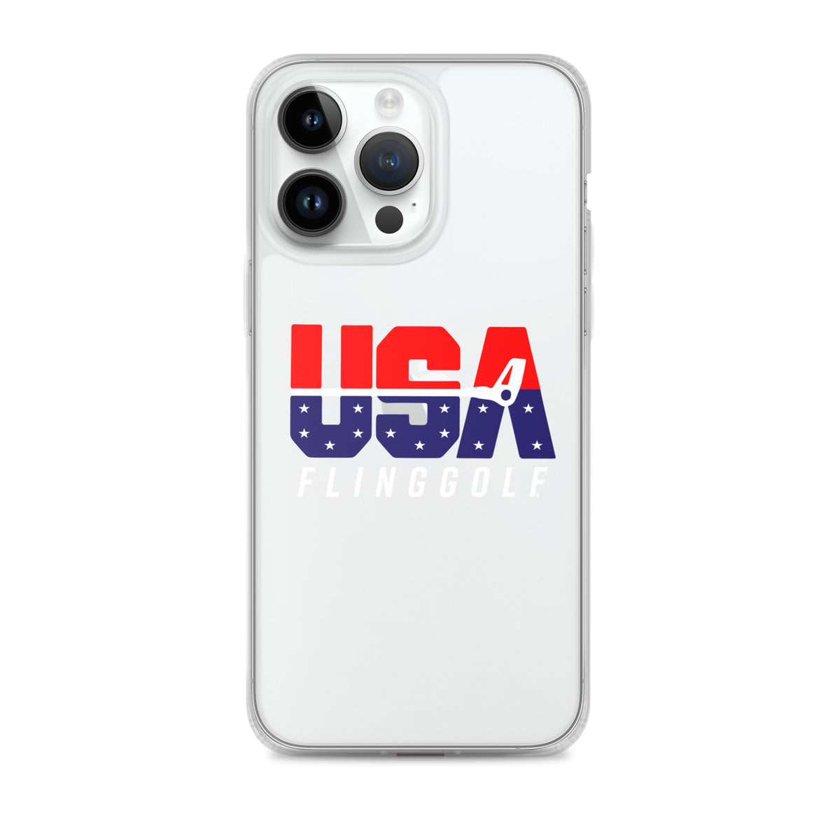 USA FlingGolf Clear Case for iPhone® (Dark Phone)