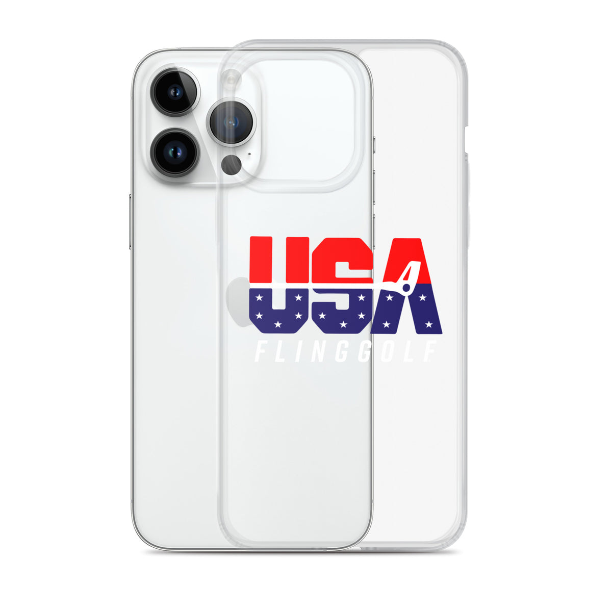 USA FlingGolf Clear Case for iPhone® (Dark Phone)