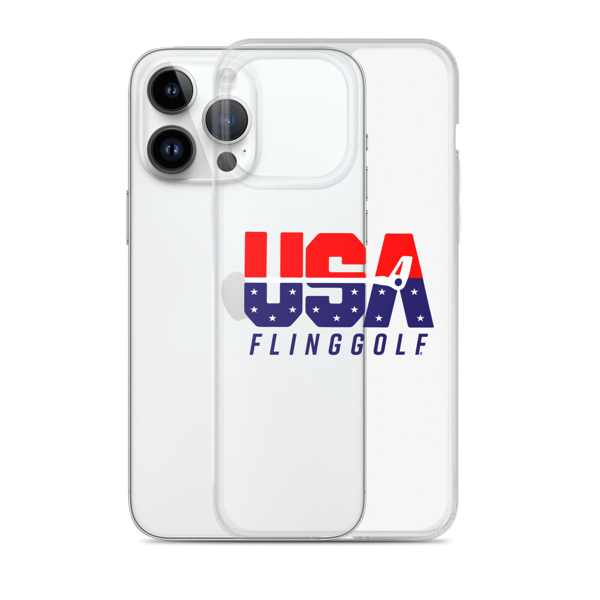 USA FlingGolf Clear Case for iPhone® (Light Phone)