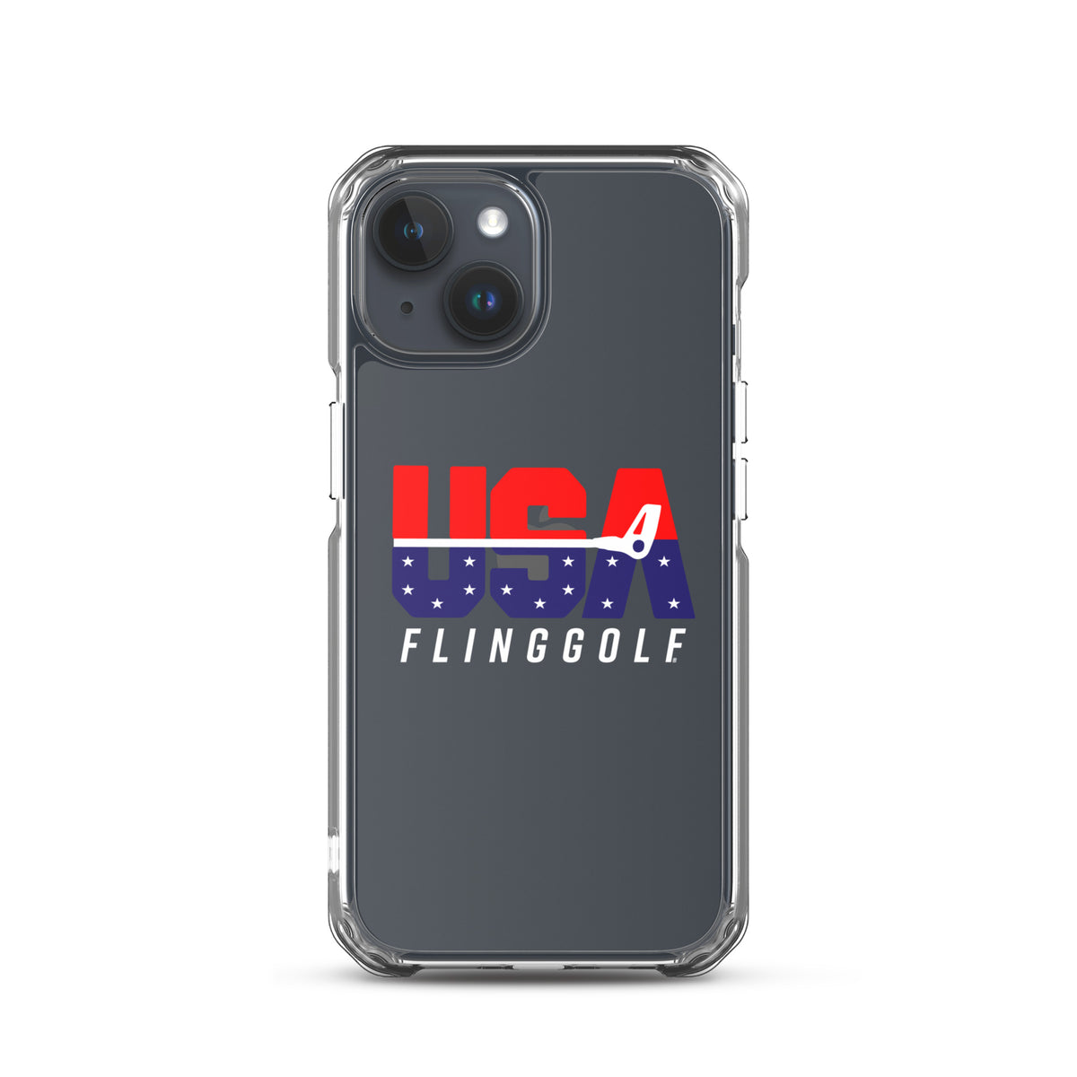 USA FlingGolf Clear Case for iPhone® (Dark Phone)