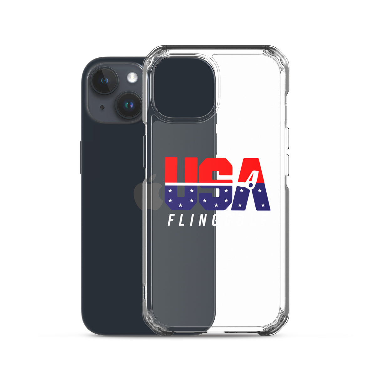 USA FlingGolf Clear Case for iPhone® (Dark Phone)