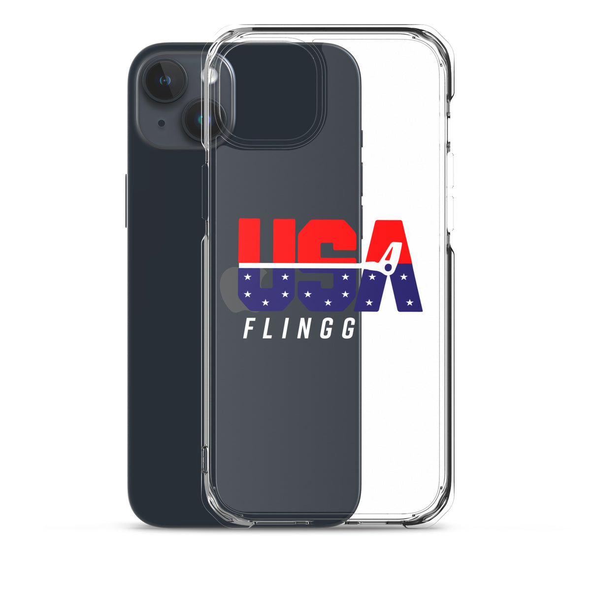 USA FlingGolf Clear Case for iPhone® (Dark Phone)