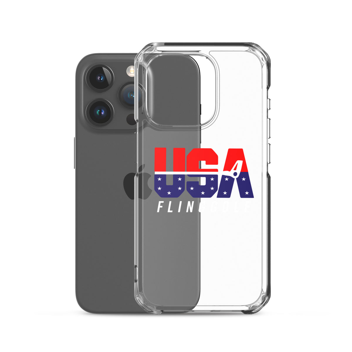 USA FlingGolf Clear Case for iPhone® (Dark Phone)