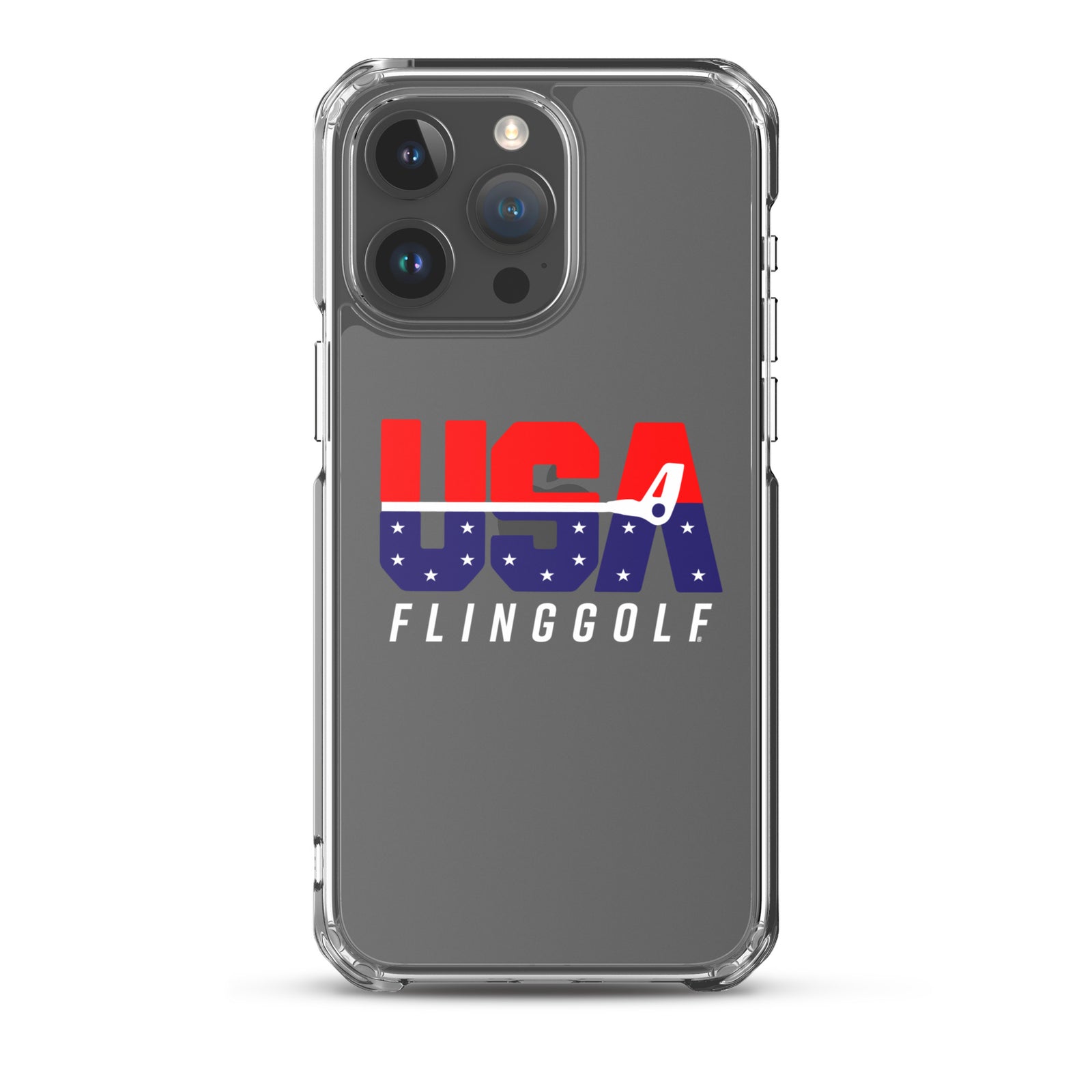 USA FlingGolf Clear Case for iPhone® (Dark Phone)