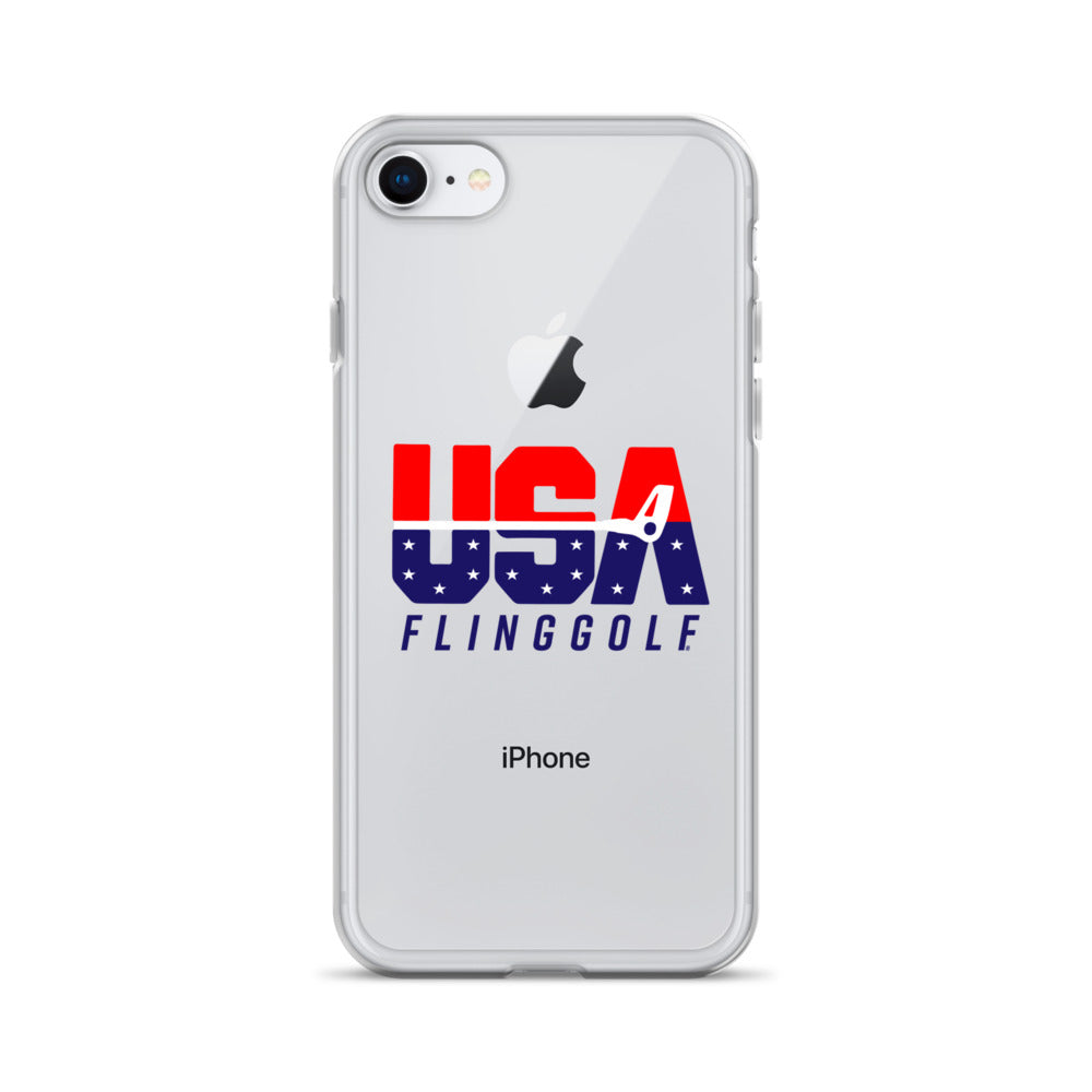 USA FlingGolf Clear Case for iPhone® (Light Phone)