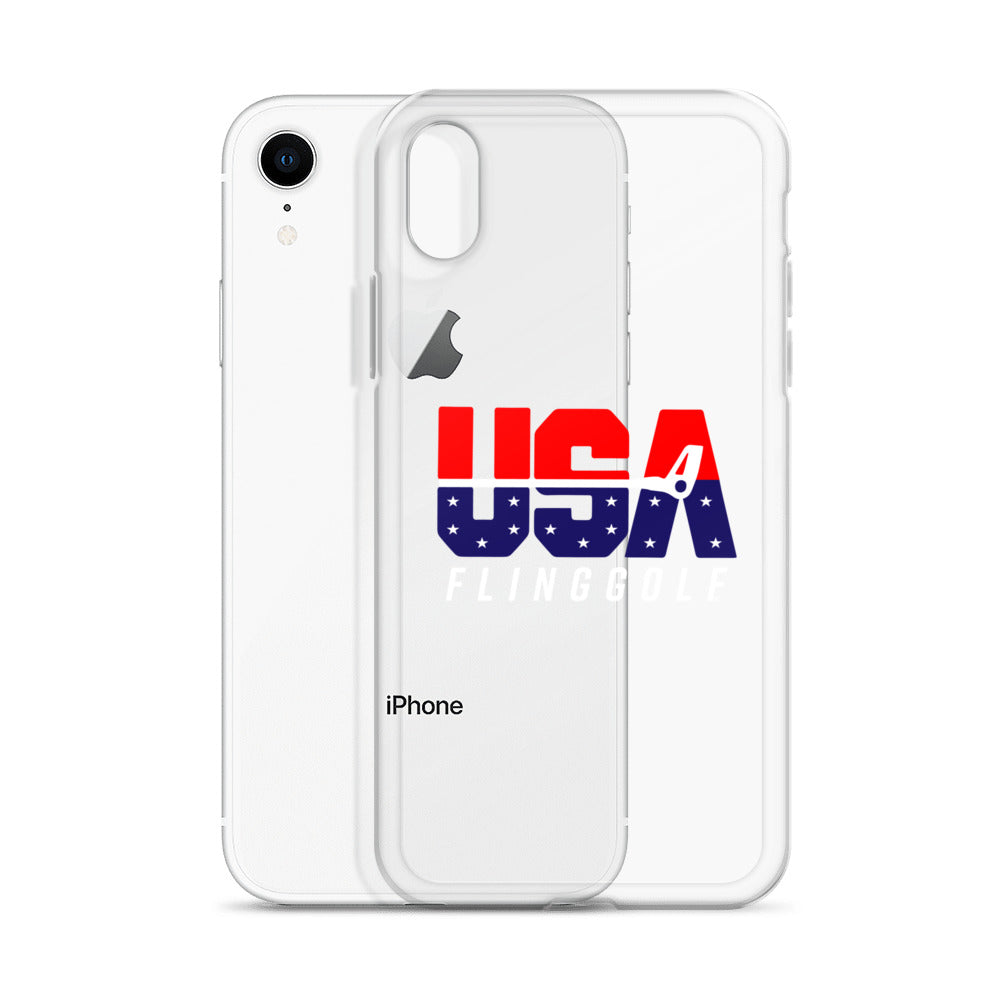 USA FlingGolf Clear Case for iPhone® (Dark Phone)