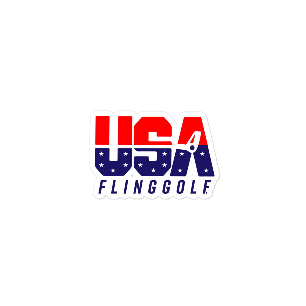 USA FlingGolf Bubble-free stickers