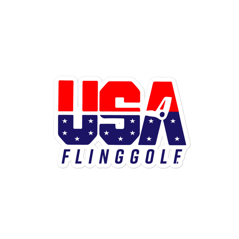 USA FlingGolf Bubble-free stickers