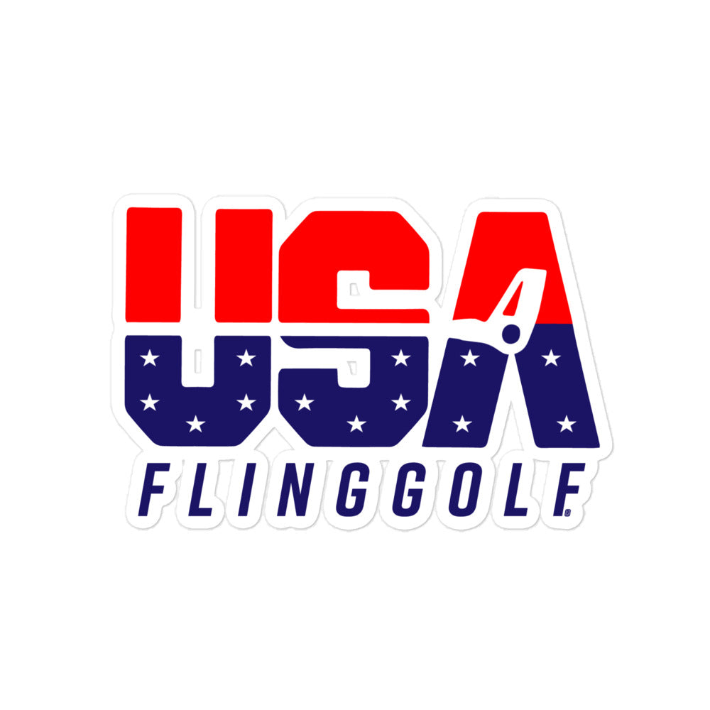 USA FlingGolf Bubble-free stickers