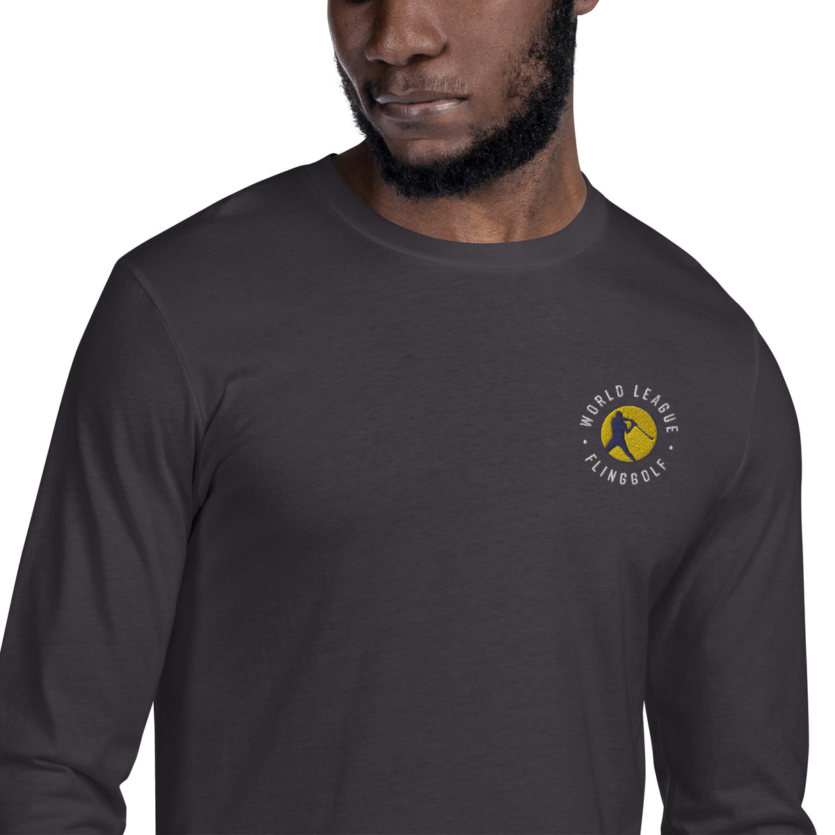 WLF Long Sleeve Fitted Crew (Black/Grey)