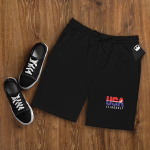 USA FlingGolf Men's Fleece Shorts (Black)