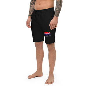 USA FlingGolf Men's Fleece Shorts (Black)