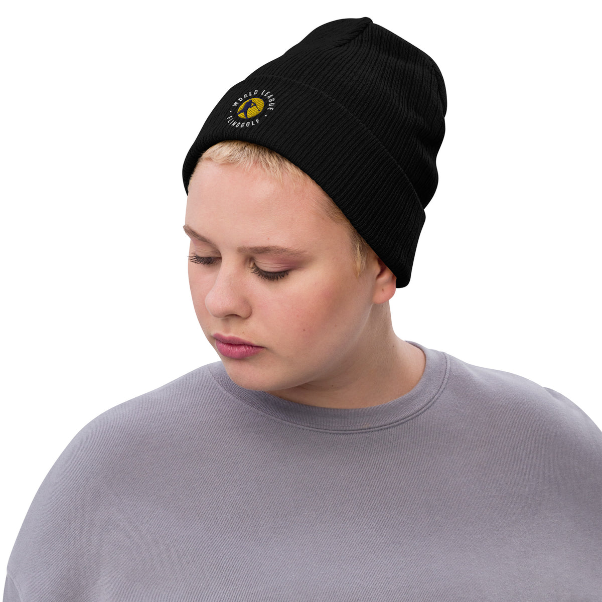 WLF Ribbed Knit Beanie (Dark)
