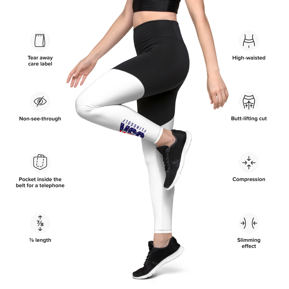 USA FlingGolf Sports Leggings
