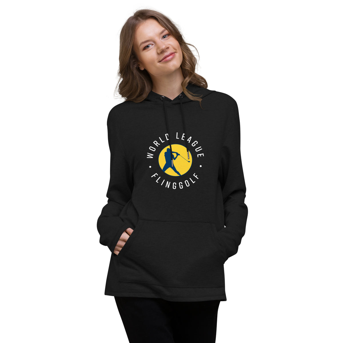 Unisex Lightweight WLF Hoodie (Black)