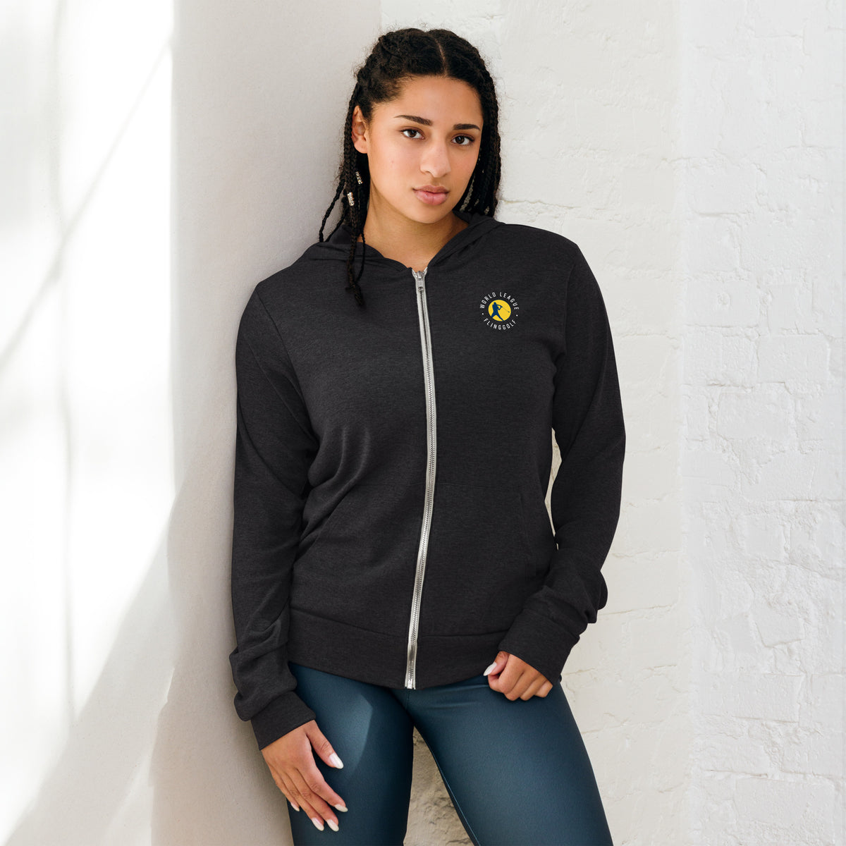 Unisex WLF Zip Hoodie (Black)