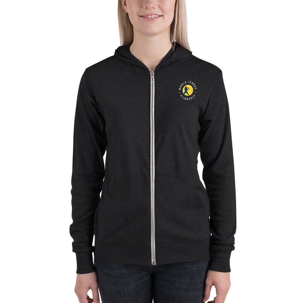 Unisex WLF Zip Hoodie (Black)