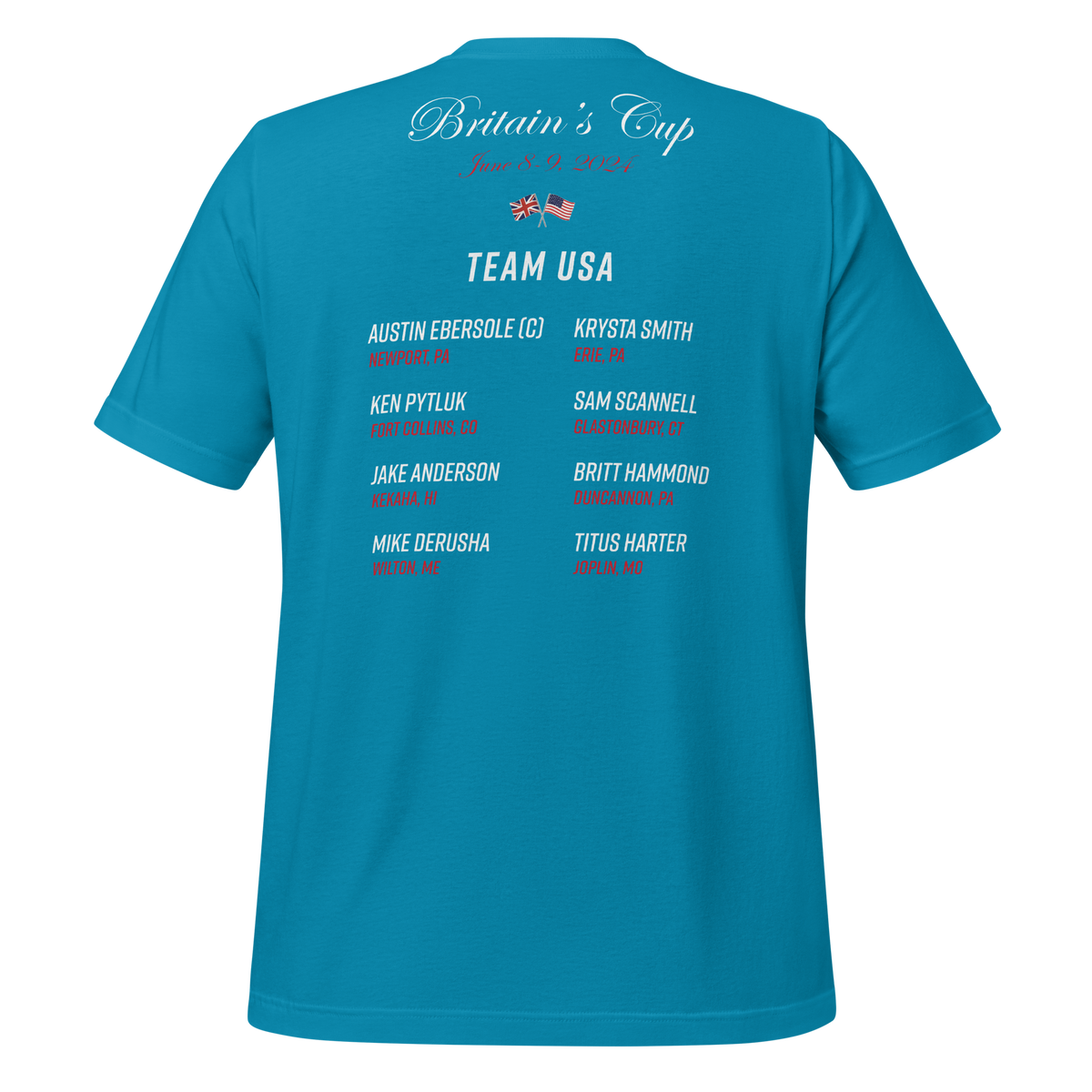 2024 Britain's Cup TEAM USA Commemorative Unisex t-shirt (Dark)