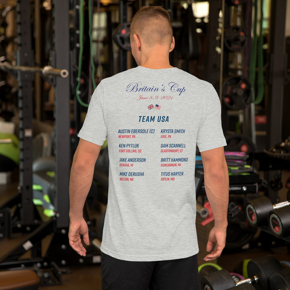 2024 Britain's Cup TEAM USA Commemorative Unisex t-shirt (Light)