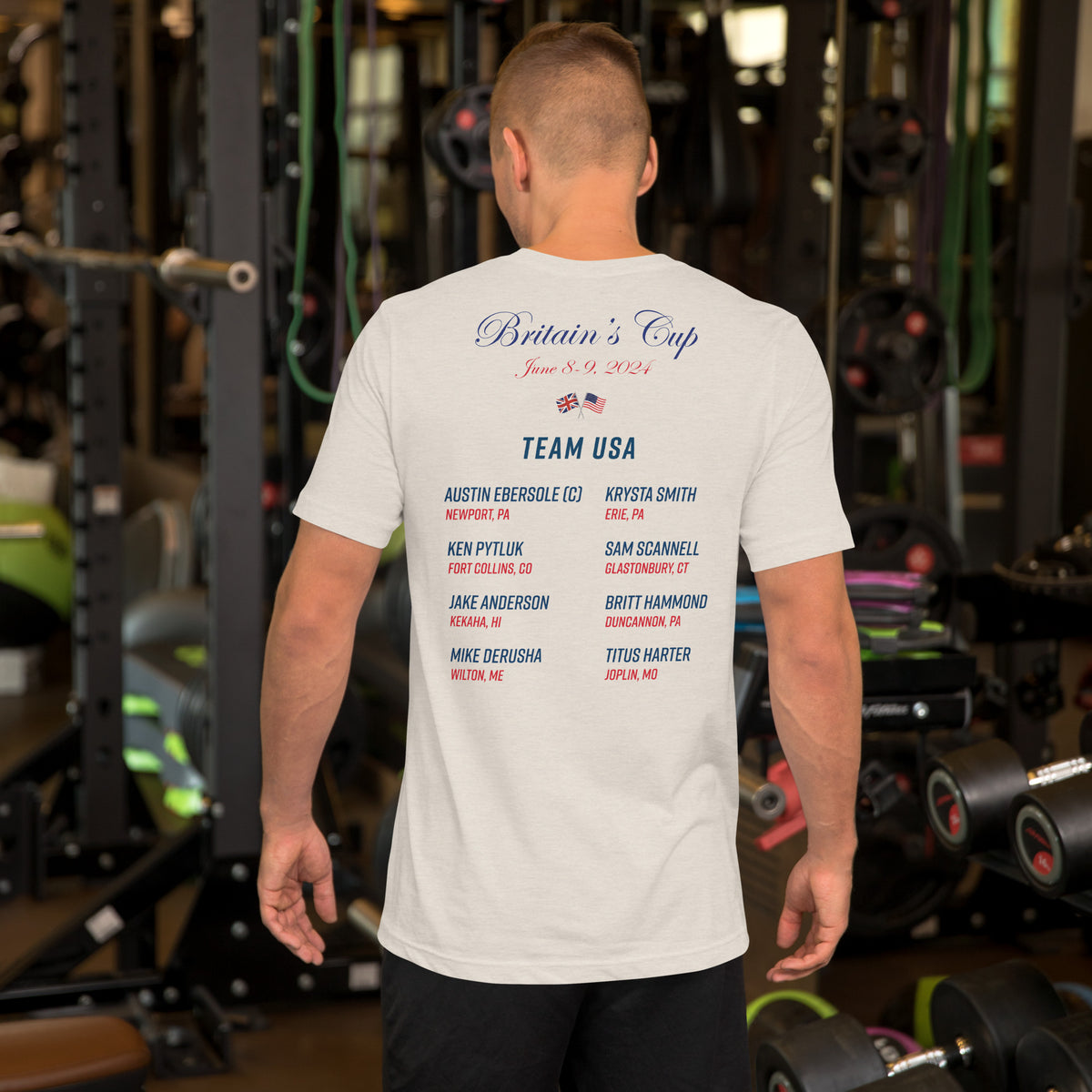 2024 Britain's Cup TEAM USA Commemorative Unisex t-shirt (Light)