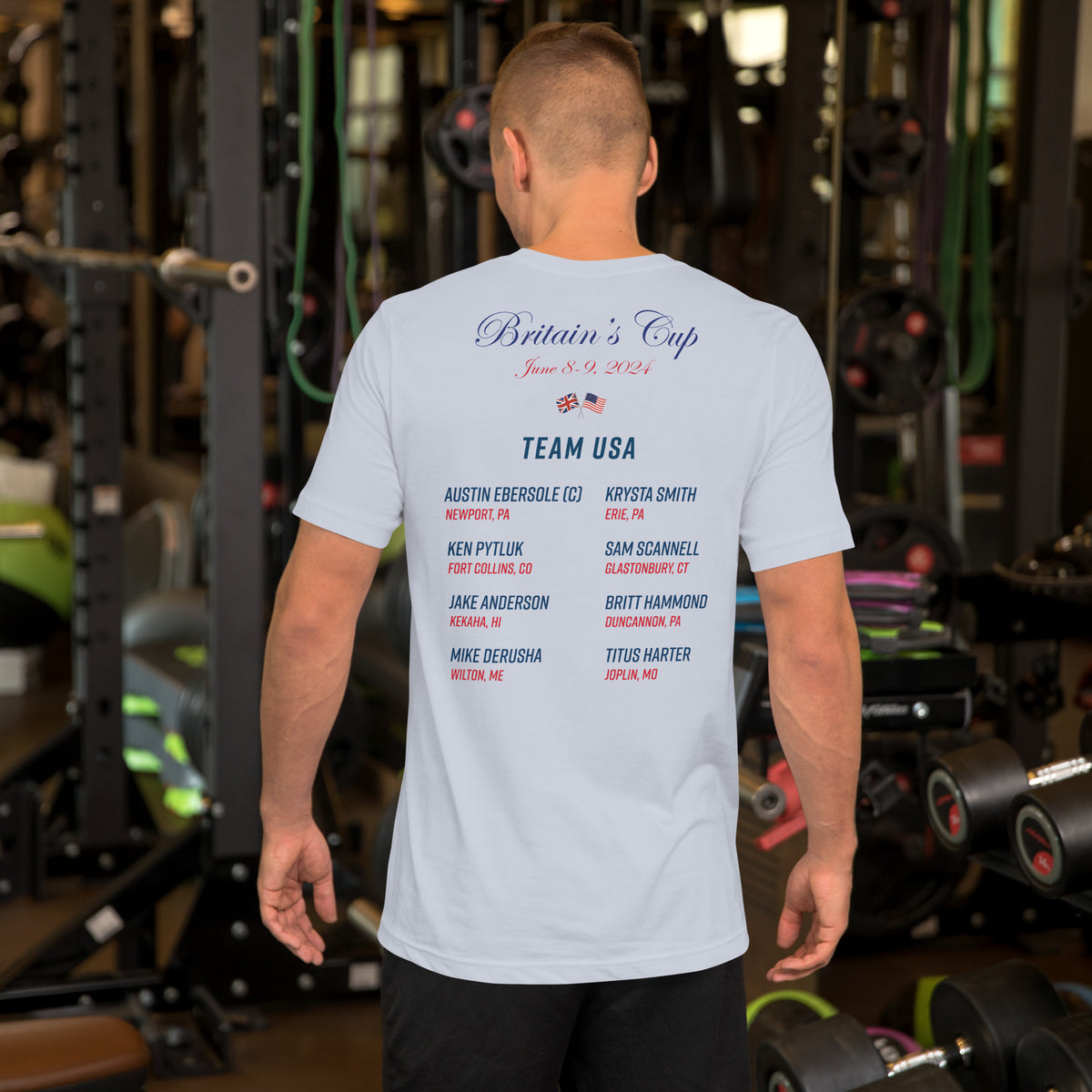 2024 Britain's Cup TEAM USA Commemorative Unisex t-shirt (Light)