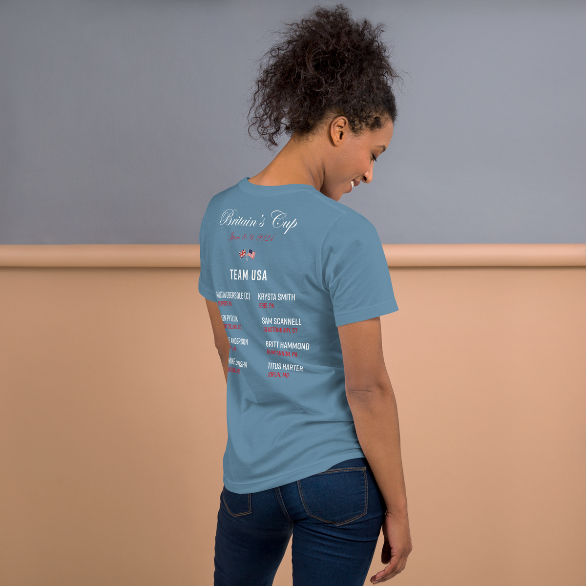 2024 Britain's Cup TEAM USA Commemorative Unisex t-shirt (Dark)