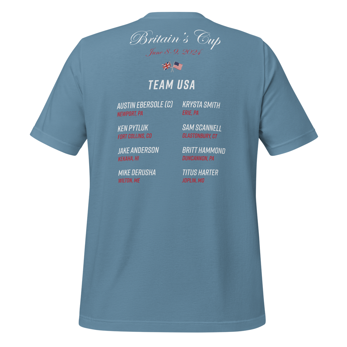 2024 Britain's Cup TEAM USA Commemorative Unisex t-shirt (Dark)