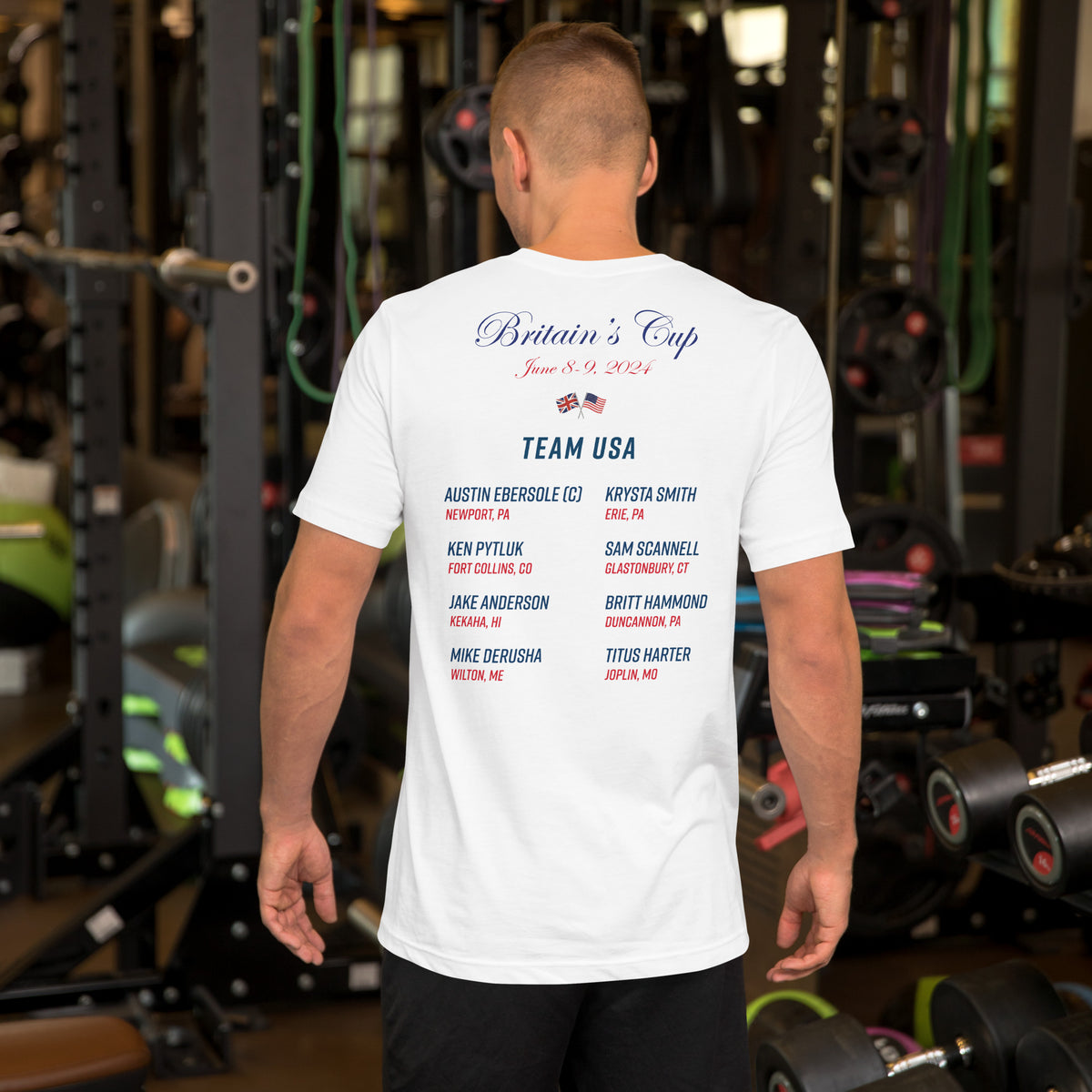 2024 Britain's Cup TEAM USA Commemorative Unisex t-shirt (Light)