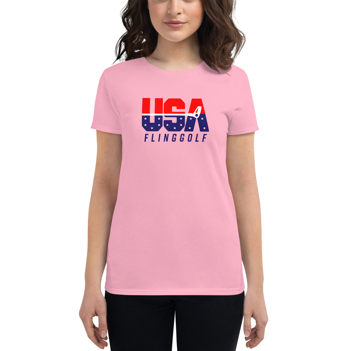 USA FlingGolf Women's Short Sleeve T-shirt (Light)