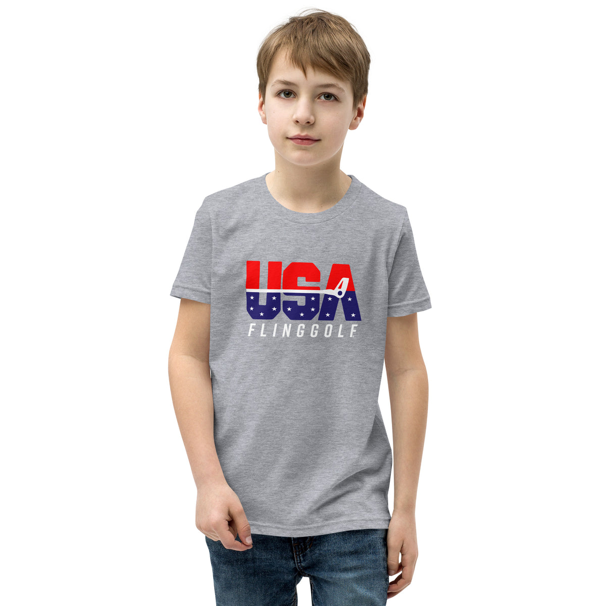 USA FlingGolf Youth Short Sleeve T-Shirt (Dark)