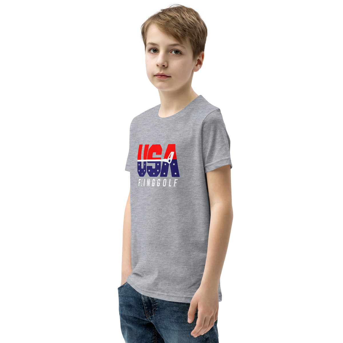 USA FlingGolf Youth Short Sleeve T-Shirt (Dark)