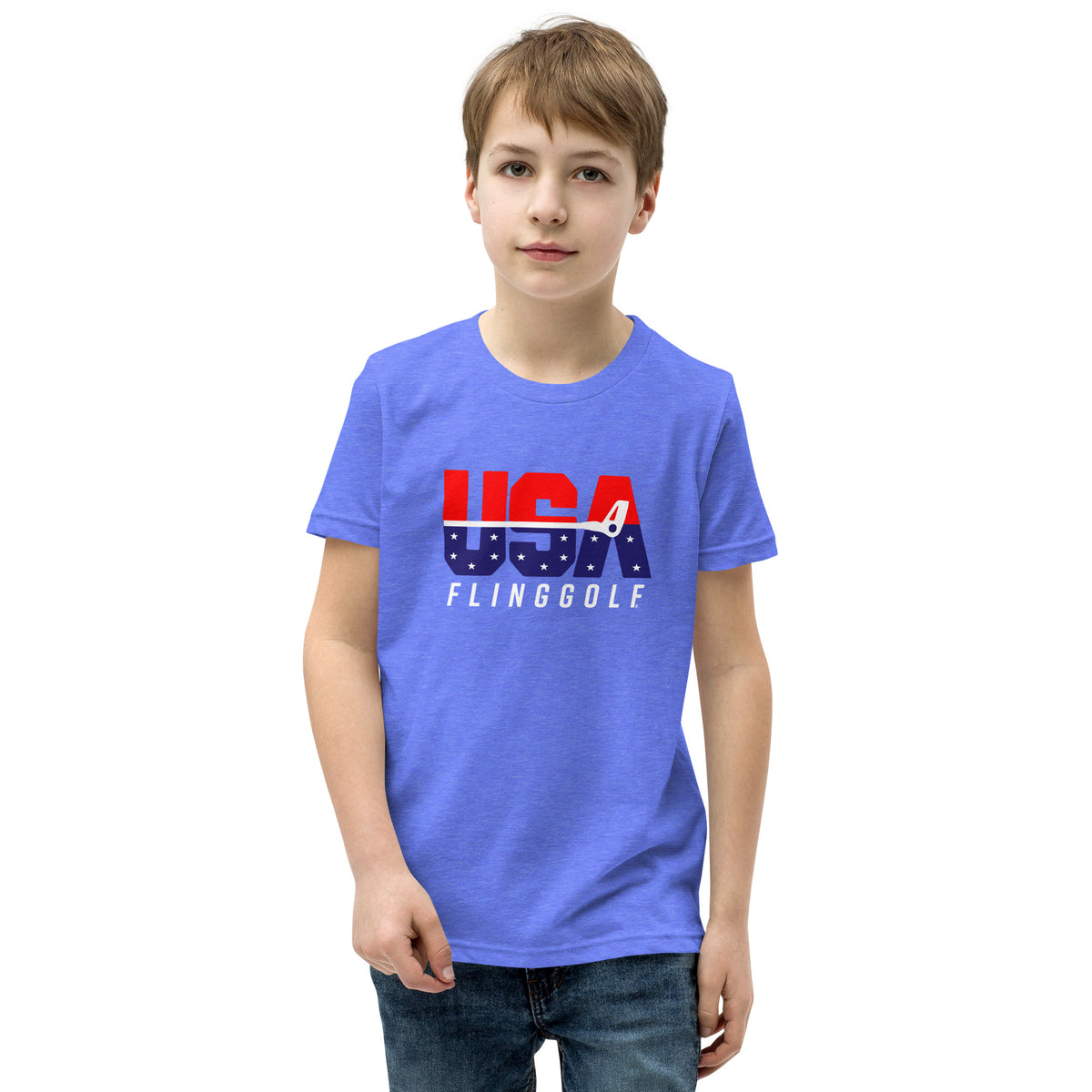 USA FlingGolf Youth Short Sleeve T-Shirt (Dark)